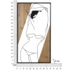 PANOU PERETE -B- FIER SI LEMN CM 50X2X90