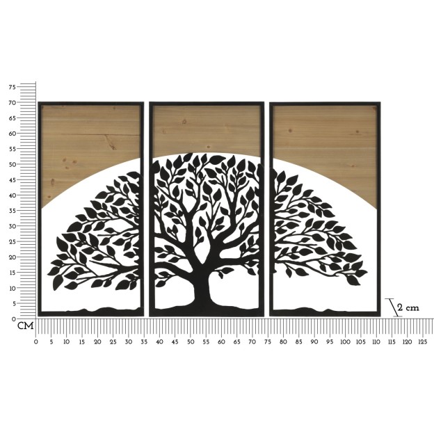 PANOU DE PERETE DIN 3 PIESE 105X2X70 (35X2X70)