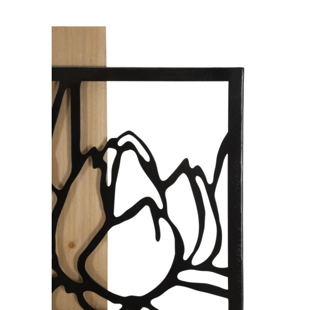 PANOU DE PERETE LOTUS FIER SI LEMN CM 60X2X90