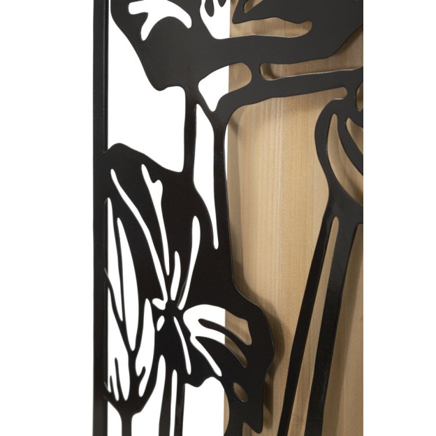 PANOU DE PERETE LOTUS FIER SI LEMN CM 60X2X90