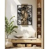 PANOU DE PERETE LOTUS FIER SI LEMN CM 60X2X90