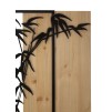 PANOU DE PERETE FIER SI LEMN DE BAMBUS CM 58X2X80