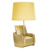 LAMPĂ DE MASĂ GALBEN DE MIJLOC DE SECOLUL CM Ø 26X46