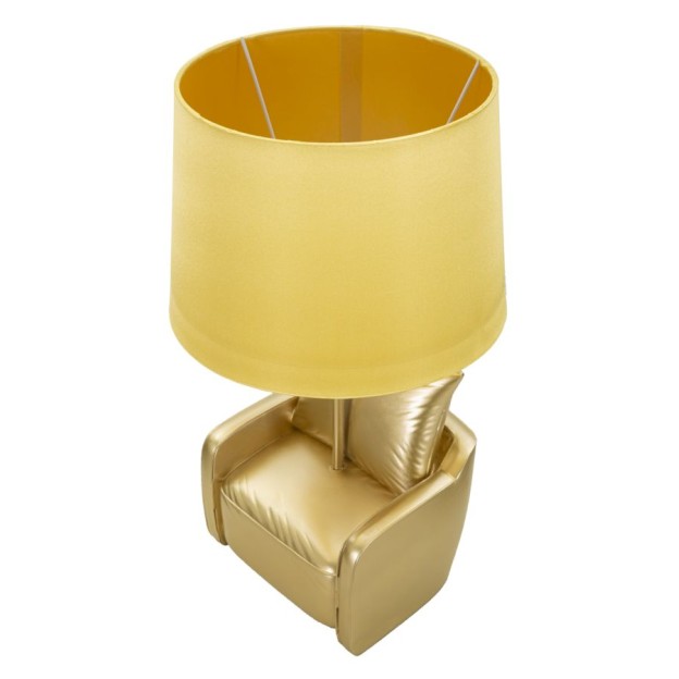 LAMPĂ DE MASĂ GALBEN DE MIJLOC DE SECOLUL CM Ø 26X46
