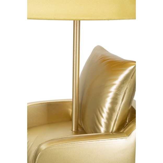 LAMPĂ DE MASĂ GALBEN DE MIJLOC DE SECOLUL CM Ø 26X46