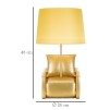 LAMPĂ DE MASĂ GALBEN DE MIJLOC DE SECOLUL CM Ø 26X46
