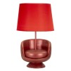 LAMPĂ DE MASA ROSIU MIJLOCUL CM Ø 26X43