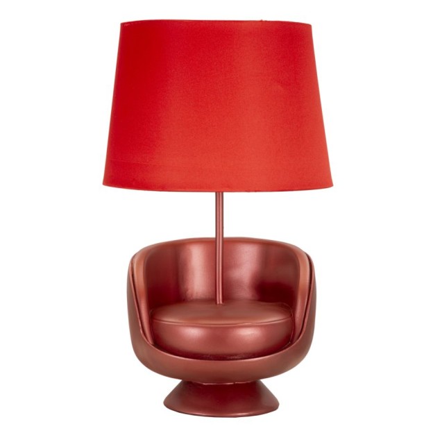 LAMPĂ DE MASA ROSIU MIJLOCUL CM Ø 26X43