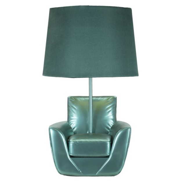 LAMPĂ DE MASA MIDCENTURY TURCOIZ CM Ø 26X43
