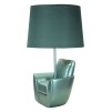 LAMPĂ DE MASA MIDCENTURY TURCOIZ CM Ø 26X43