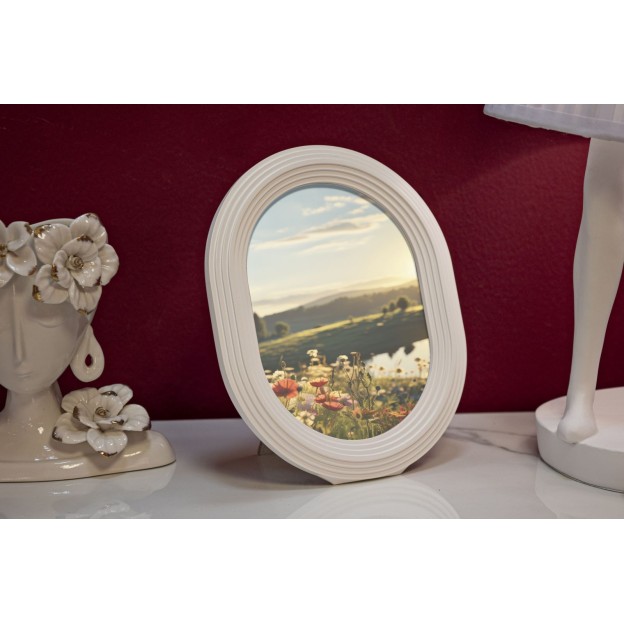 RAMA FOTO OVAL CM 20X2X25 (DIMENSIUNE FOTO INTERIOR CM 15X20)