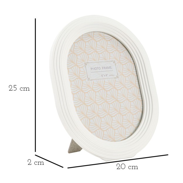 RAMA FOTO OVAL CM 20X2X25 (DIMENSIUNE FOTO INTERIOR CM 15X20)