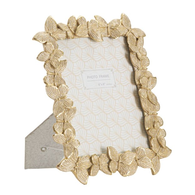 RAMA FOTO FARFALLE GLOD CM 22,3X2,3X27,8 (DIMENSIUNE FOTO INTERIOR CM 15X20)
