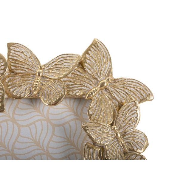 RAMA FOTO FARFALLE GLOD CM 22,3X2,3X27,8 (DIMENSIUNE FOTO INTERIOR CM 15X20)