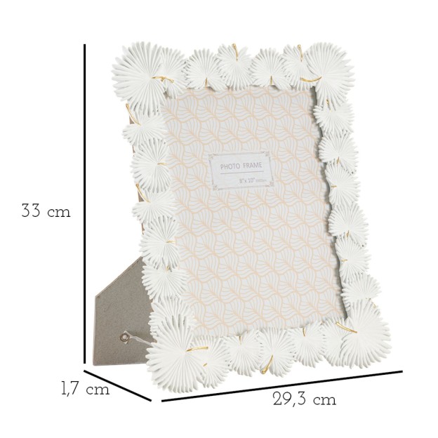 RAMA FOTO FRUNZĂ DE PALMIER CM 28,5X1,7X33 (DIMENSIUNE FOTO INTERIOR CM 20X25)