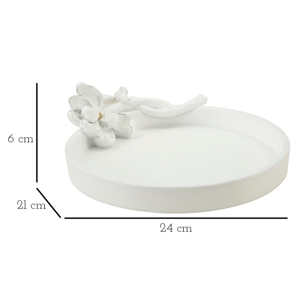 TAVA DECORATIVA MAGNOLIA 24X21X6
