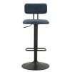 SCAUN DE BAR BLEU MARINE LIGHT 41X47,5X85-106,5(SAZ CM 61-83) SET 2BUC