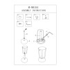 SCAUN DE BAR CU LIFT DESTINY ALB CM Ø 41X61-83