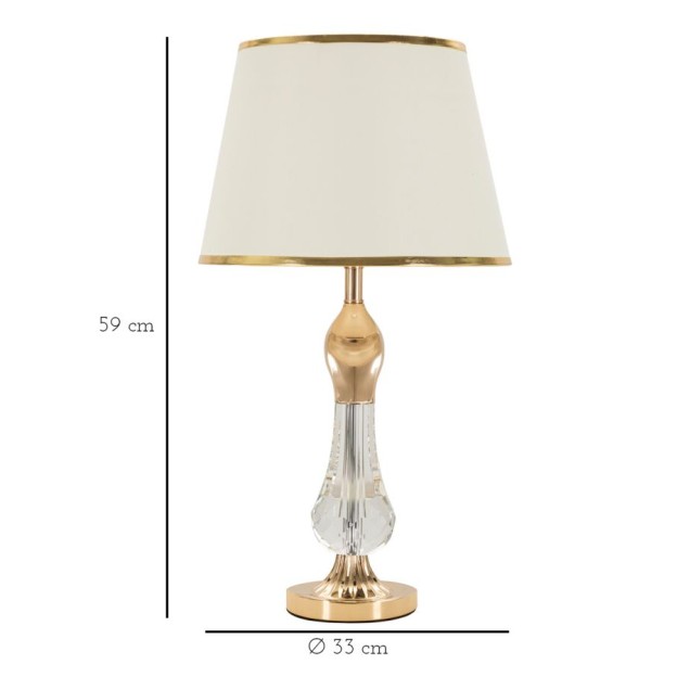 LAMPĂ DE MASA BRATISLAVA CM Ø 33X59