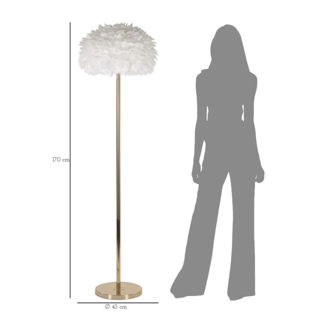 LAMPADAR PENE SLIM ALB CM Ø 43X170