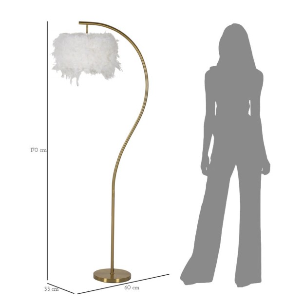 LAMPADAR SEMI ARC CM 60X33X170