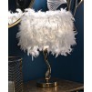 LAMPA DE MASA CARUT ALB CM Ø 25X47