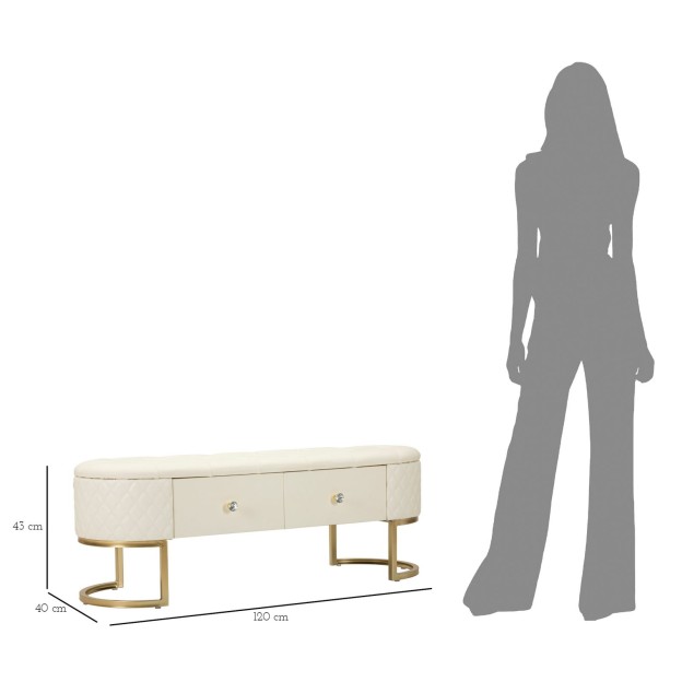 BANCĂ CU SERTARE SHARON CM 120X40X43