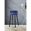 TABURET DE BAR PARIS BLUE/ARGINTIU 35X74