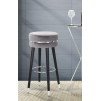 TABURET DE BAR PARIS GRIGIO/SILVER CM Ø 35X74