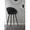 TABURET DE BAR PRAGA NERO CM 55X56X104