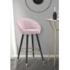 TABURET DE BAR PRAGA ROSA CM 55X56X104