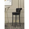 TABUR DE BAR LUXY NEGRU CM 46X48X96