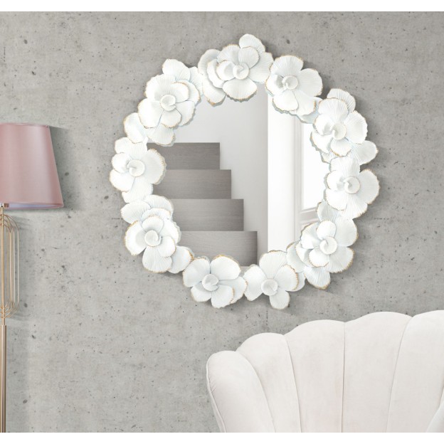 OGLINDA DE PERETE FLORE ALBA 82X2,6X85,5