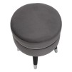 TABURET DE BAR PARIS GRIGIO/SILVER CM Ø 35X40,5