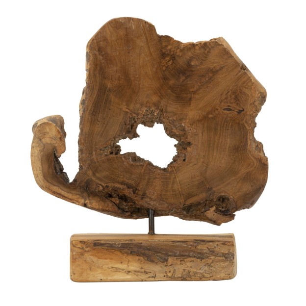 SCULPTURA DIN LEMN DE TEC 31X13X35