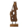 SCULPTURA DIN LEMN DE TEC AKAR 18X13X55