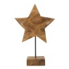 SCULPTURA STEA DIN LEMN DE TEC CM 28X1242
