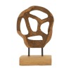 SCULPTURA LUBANG DIN LEMN DE TEC 18X10X27