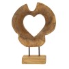 SCULPTURA  DIN LEMN DE TEC 28X10X38