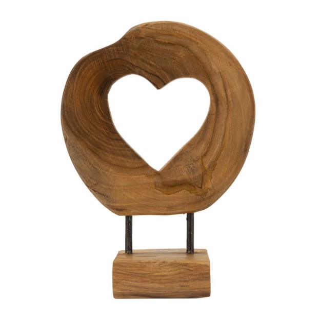 SCULPTURA  DIN LEMN DE TEC 20X10X28