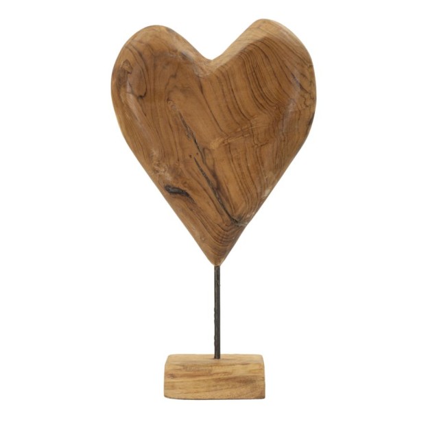 SCULPTURA  DIN LEMN DE TEC 25X12X45