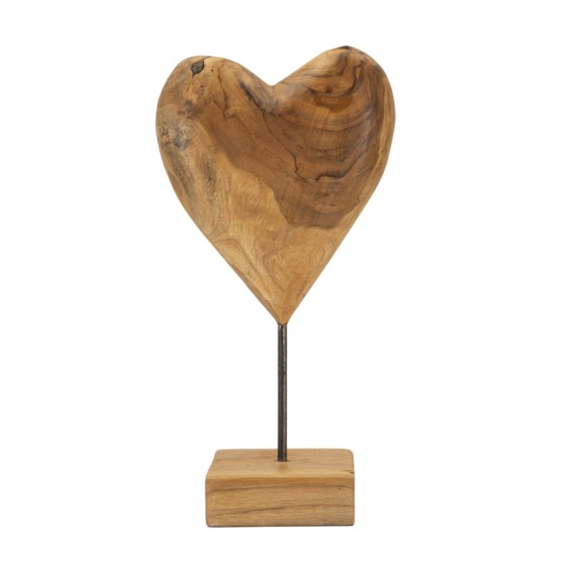 SCULPTURA  DIN LEMN DE TEC20X12X37