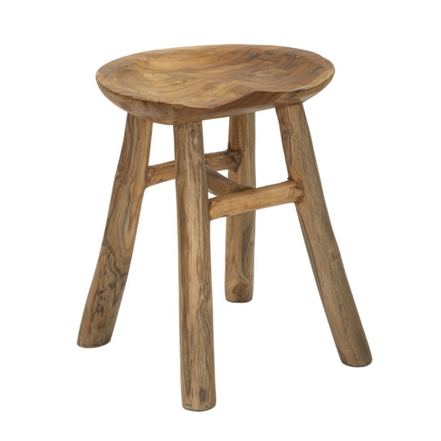 TABURET SEL SLIM DIN LEMN DE TEC 35X30X42