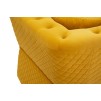 CANAPEA EMY MUSTARD CU PERNE CM 162X83X76