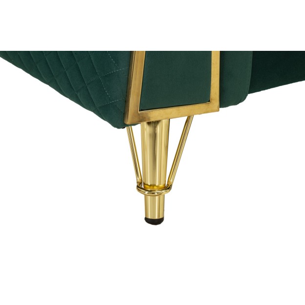 CANAPEA EMY VERDE CU PERNE 162X83X76