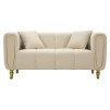 CANAPEA CU PERNE ALMA CREMA 155X81X71