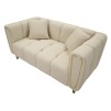 CANAPEA CU PERNE ALMA CREMA 155X81X71