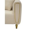 CANAPEA CU PERNE ALMA CREMA 155X81X71