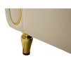 CANAPEA CU PERNE ALMA CREMA 155X81X71