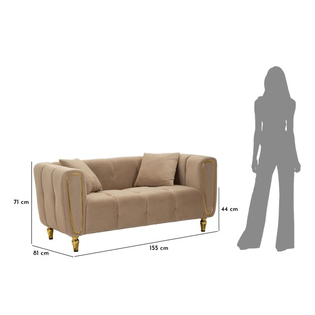 CANAPEA ALMA GR CU PERNE 155X81X71